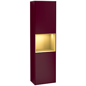 Villeroy and Boch Finion cabinet F460HFHB 41.8x151.6x27cm, left, shelf Gold Matt Lacquer, Peony Matt