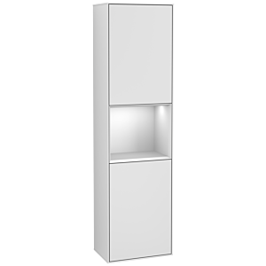 Villeroy and Boch Finion cabinet F460MTMT 41.8x151.6x27cm, left, shelf white matt lacquer, white matt lacquer