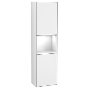 Villeroy and Boch Finion cabinet F470GFGF 41.8x151.6x27cm, right, shelf Glossy white lacquer, Glossy white lacquer