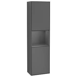 Villeroy et Boch armoire Finion F470GKGK 41.8x151.6x27cm, droite, étagère Anthracite Matt , anthracite mat