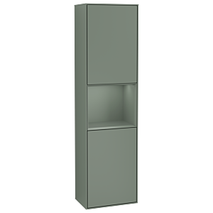 Villeroy and Boch Finion cabinet F470GMGM 41.8x151.6x27cm, right, shelf Olive Matt Lacquer , Olive Matt Lacquer