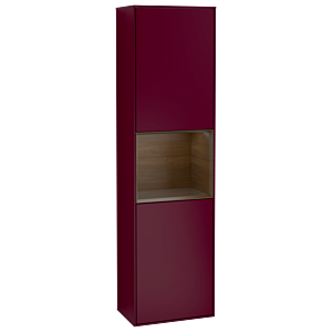 Villeroy and Boch Finion cabinet F470GNHB 41.8x151.6x27cm, right, shelf Walnut veneer, Peony Matt