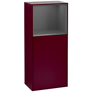 Villeroy et Boch armoire latérale Finion F500GKHB 41.8x93.6x27cm, gauche, étagère supérieure anthracite mat, Peony Matt