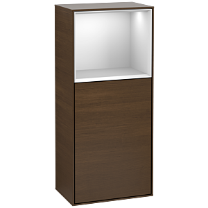 Villeroy and Boch Finion side cabinet F500MTGN 41.8x93.6x27cm, left, shelf above White Matt , White Matt veneer