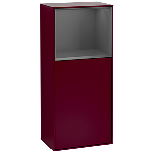 Villeroy et Boch Armoire latérale Finion F510GKHB 41.8x93.6x27cm, droite, étagère supérieure Anthracite mat, Peony Matt