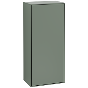 Villeroy and Boch Finion side cabinet F56000GM 41.8x93.6x27cm, hinged left, Olive Matt Lacquer
