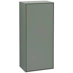 Villeroy and Boch Finion side cabinet F57000GM 41.8x93.6x27cm, hinged on the right, Olive Matt Lacquer