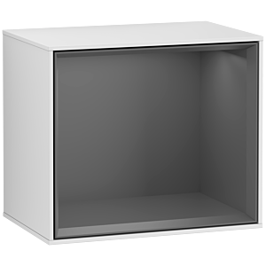 Villeroy and Boch Finion module F580GKMT 41.8x35.6x27cm, shelf Antracite Matt, White matt lacquer