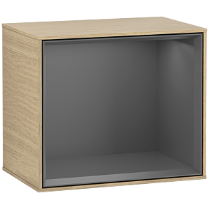 Villeroy et Boch module d&#39; Finion F580GKPC 41.8x35.6x27cm, étagère Antracite Matt, Oak Veneer