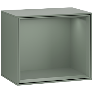 Villeroy et Boch module Finion F580GMGM 41.8x35.6x27cm, étagère olive mat, Olive Matt Lacquer