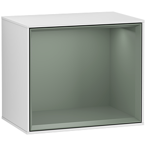 Villeroy und Boch Finion Regalmodul F580GMMT 41,8x35,6x27cm, Regal Olive Matt, White matt lacquer