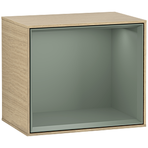 Villeroy und Boch Finion Regalmodul F580GMPC 41,8x35,6x27cm, Regal Olive Matt, Oak Veneer