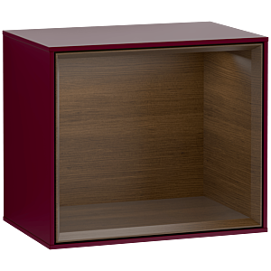 Villeroy und Boch Finion Regalmodul F580GNHB 41,8x35,6x27cm, Regal Walnut Veneer, Peony Matt