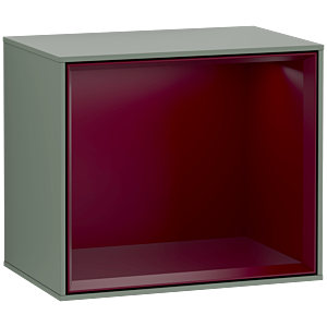 Villeroy and Boch Finion module F580HBGM 41.8x35.6x27cm, shelf Peony Matt , Olive Matt Lacquer