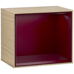Villeroy und Boch Finion Regalmodul F580HBPC 41,8x35,6x27cm, Regal Peony Matt, Oak Veneer