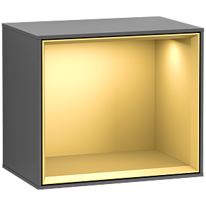 Villeroy und Boch Finion Regalmodul F580HFGK 41,8x35,6x27cm, Regal Gold Matt, Anthracite matt