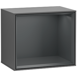 Villeroy und Boch Finion Regalmodul F580HGGK 41,8x35,6x27cm, Regal Midnight Blue, Anthracite matt