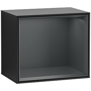 Villeroy et Boch module d&#39; Finion F580HGPD 41.8x35.6x27cm, étagère Midnight Blue , laqué noir mat