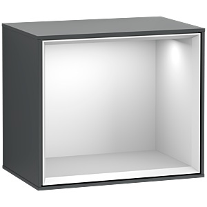 Villeroy und Boch Finion Regalmodul F580MTHG 41,8x35,6x27cm, Regal White Matt, Midnight Blue Matt Lacquer