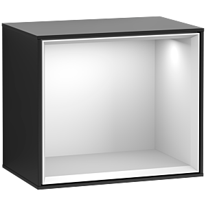 Villeroy and Boch Finion module F580MTPD 41.8x35.6x27cm, shelf White Matt , black matt lacquer