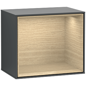 Villeroy and Boch Finion module F580PCHG 41.8x35.6x27cm, shelf Oak Veneer , Midnight Blue Matt Lacquer