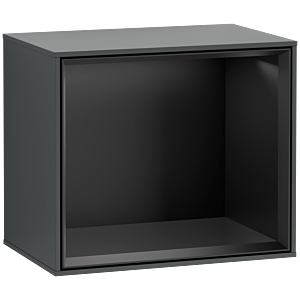 Villeroy und Boch Finion Regalmodul F580PDHG 41,8x35,6x27cm, Regal Black Matt, Midnight Blue Matt Lacquer