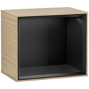 Villeroy and Boch Finion module F580PDPC 41.8x35.6x27cm, shelf black matt, Oak Veneer
