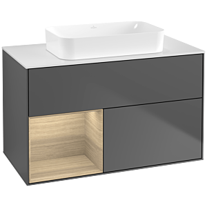 Villeroy and Boch Finion Villeroy and Boch Finion F651PCGK 100x60.3x50.1cm, shelf on the left Oak Veneer , anthracite matt