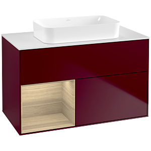Villeroy and Boch Finion Villeroy and Boch Finion F651PCHB 100x60.3x50.1cm, shelf on the left Oak Veneer , Peony Matt