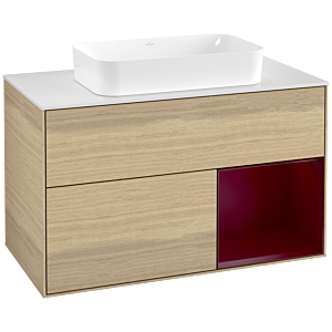 Villeroy and Boch Finion Villeroy and Boch Finion F661HBPC 100x60.3x50.1cm, shelf on the right Peony , Oak Veneer