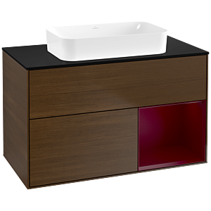 Villeroy and Boch Finion Villeroy and Boch Finion F662HBGN 100x60.3x50.1cm, shelf on the right Peony , Peony veneer