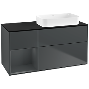 Villeroy et Boch Finion Villeroy et Boch F682HGHG 120x60.3x50.1cm, tablette gauche Midnight Blue Matt Lacquer , Midnight Blue Matt Lacquer