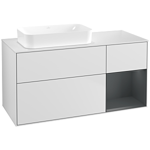 Villeroy and Boch Finion Villeroy and Boch Finion F691HGMT 120x60.3x50.1cm, shelf on the right Midnight Blue Matt Lacquer , white matt lacquer