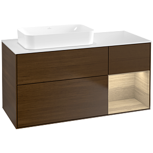 Villeroy et Boch Finion Villeroy et Boch F691PCGN 120x60.3x50.1cm, étagère à droite Oak Veneer , placage Oak Veneer