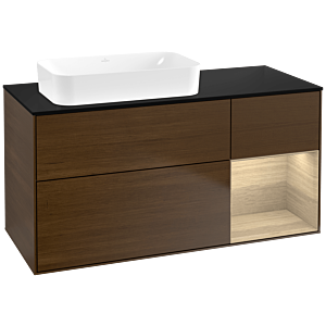 Villeroy et Boch Finion Villeroy et Boch F692PCGN 120x60.3x50.1cm, étagère à droite Oak Veneer , placage Oak Veneer