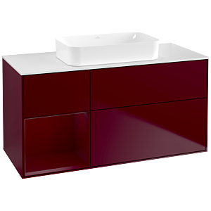 Villeroy et Boch Finion Villeroy et Boch F701HBHB 120x60.3x50.1cm, étagère à gauche Peony , Peony Matt
