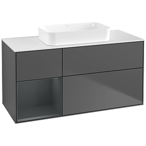 Villeroy and Boch Finion Villeroy and Boch Finion F701HGGK 120x60.3x50.1cm, shelf left Midnight Blue Matt Lacquer , anthracite matt