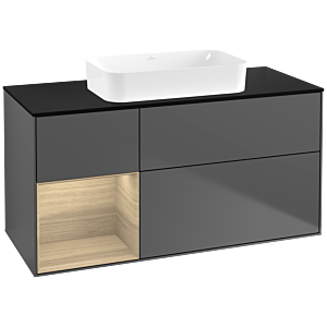 Villeroy and Boch Finion Villeroy and Boch Finion F702PCGK 120x60.3x50.1cm, shelf on the left Oak Veneer , anthracite matt