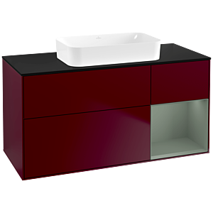 Villeroy and Boch Finion Villeroy and Boch Finion F712GMHB 120x60.3x50.1cm, shelf on the right Olive Matt Lacquer , Peony Matt