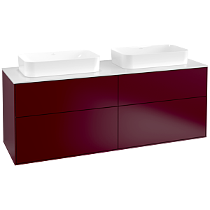 Villeroy et Boch Finion Villeroy et Boch F72100HB 160x60.3x50.1cm, verre White Matt , Peony Matt