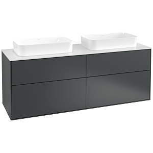 Villeroy and Boch Finion Villeroy and Boch Finion F72100HG 160x60.3x50.1cm, Glass White Matt , Midnight Blue Matt Lacquer