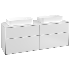 Villeroy et Boch Finion F72100MT 160x60.3x50.1cm, verre White Matt , laqué blanc mat