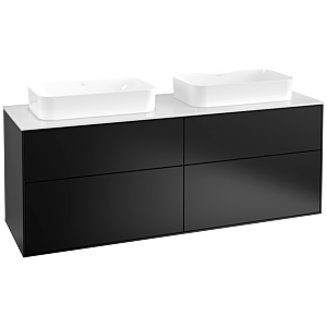 Villeroy and Boch Finion Villeroy and Boch Finion F72100PD 160x60.3x50.1cm, glass White Matt , black matt lacquer