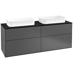 Villeroy and Boch Finion Villeroy and Boch Finion F72200GK 160x60.3x50.1cm, Glass Black Matt, Anthracite matt