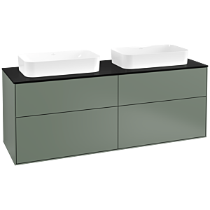 Villeroy and Boch Finion Villeroy and Boch Finion F72200GM 160x60.3x50.1cm, Glass Black Matt, Olive Matt Lacquer
