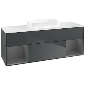 Villeroy and Boch Finion Villeroy and Boch Finion F741GKHG 160x60.3x50.1cm, shelves Anthracite matt lacquer, Midnight Blue Matt Lacquer