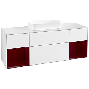 Villeroy and Boch Finion Villeroy and Boch Finion F741HBGF 160x60.3x50.1cm, shelves Peony matt lacquer, glossy white lacquer