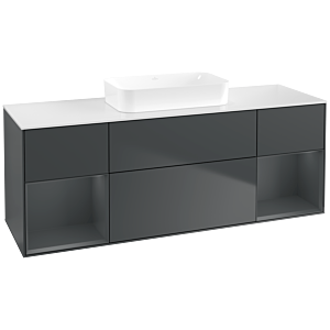 Villeroy and Boch Finion Villeroy and Boch Finion F741HGHG 160x60.3x50.1cm, shelves Midnight matt lacquer, Midnight Blue Matt Lacquer
