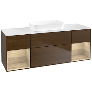 Villeroy et Boch Finion F741PCGN 160x60.3x50.1cm, étagères Oak Veneer , placage Oak Veneer