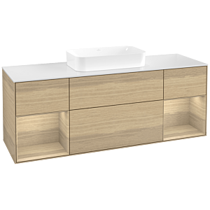Villeroy et Boch Finion Villeroy et Boch F741PCPC 160x60.3x50.1cm, étagères Oak Veneer , Oak Veneer